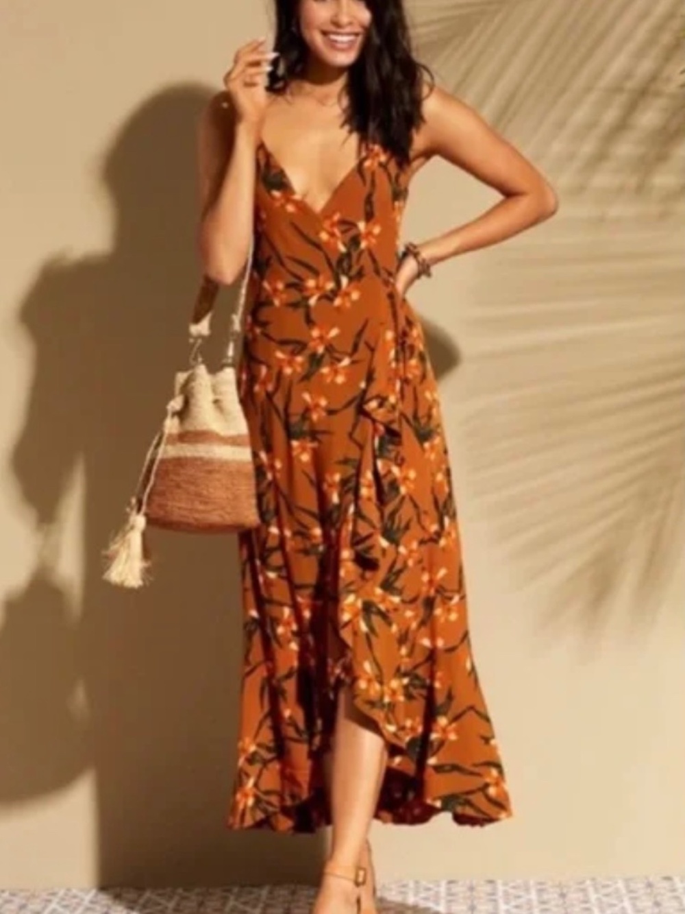 L*Space Wendy Wrap Dress Size M MSRP $160